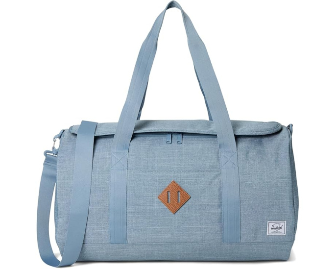 Сумка-дафл Herschel Heritage из переработанной ткани с U-образной молнией и ремнем
