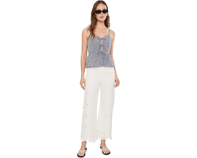 Joe's Jeans джинсы Mia Ankle с вышивкой Ecru Floral
