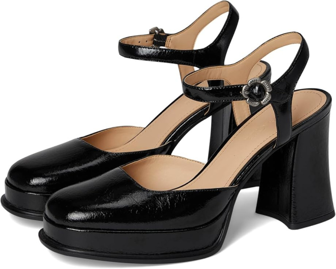 Туфли COACH Pump With Tea Rose с квадратным носком