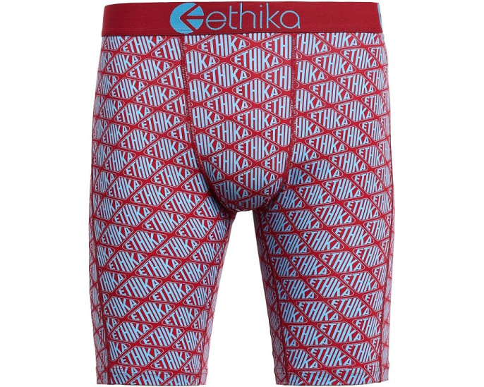 ethika трусы Diamond Crest с принтом Red Blue