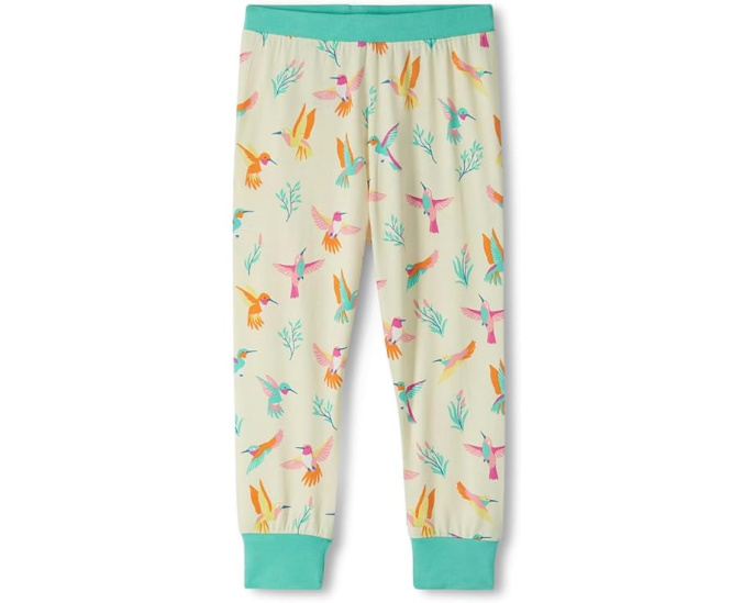 Пижамный комплект Hatley Kids Springtime Hummingbirds Bamboo с длинным рукавом