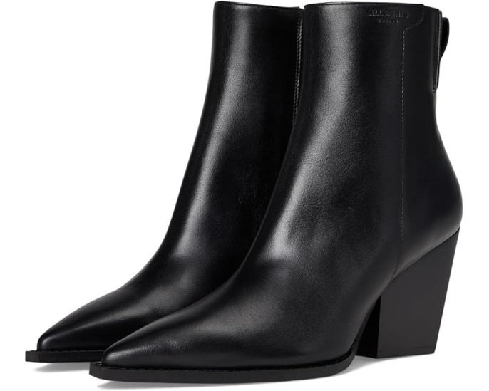 Ботильоны AllSaints Rizzo из мягкой кожи с квадратным носком