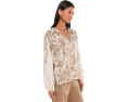 Блузка Vince Camuto Split-Neck с рукавом реглан