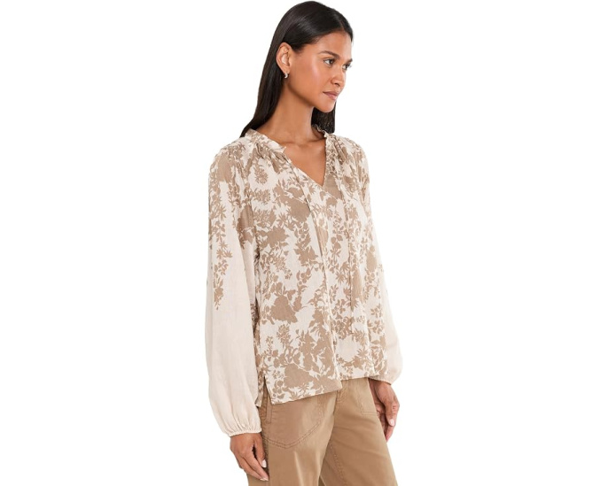 Блузка Vince Camuto Split-Neck с рукавом реглан