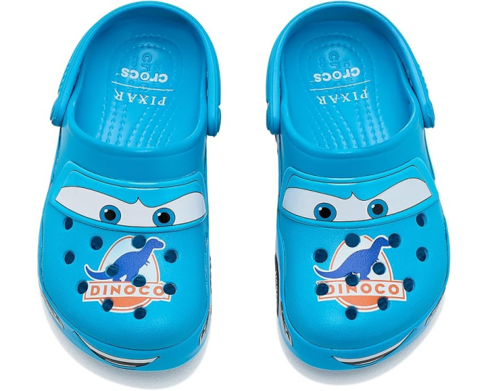 Crocs Crocband Cars Молния Маккуин светящиеся клоги для малышей