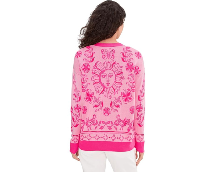 Кардиган Lilly Pulitzer Maralisa с V-образным вырезом и принтом