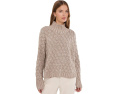 Petite Peruvian Organic Cotton Cord Crew Neck Sweater