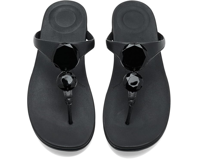 Босоножки Solay Glossy Disc с перепонкой на мыске FitFlop