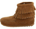 Ботильоны Minnetonka Kids Side Zip Double Fringe с бахромой