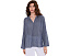Eileen Fisher топ Cotton Microstripe Pucker Raglan с рукавом реглан