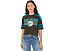 Junk Food Clothing футболка кроп Miami Dolphins со стразами