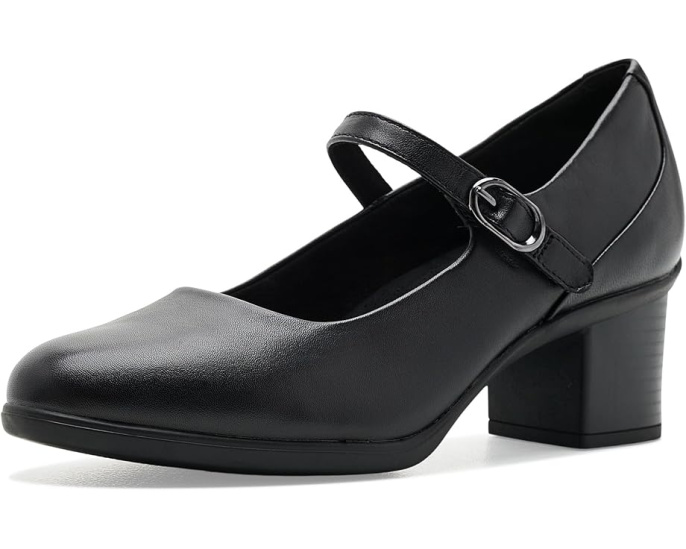 Туфли Clarks Shaya Jane с пряжкой Black Leather