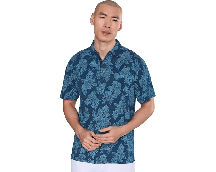 Пижамная рубашка Tommy Bahama Azul Hibiscus с цветочным принтом