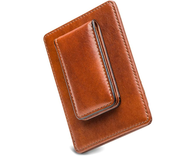 Bosca Front-Pocket Wallet кожаный кошелек Amber