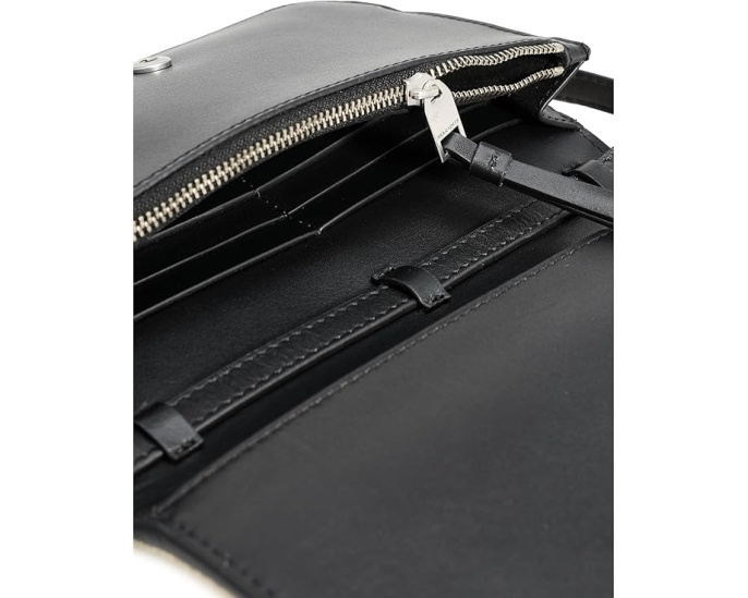 Клатч-кроссбоди AllSaints Maeve Cow из кожи с принтом под змею