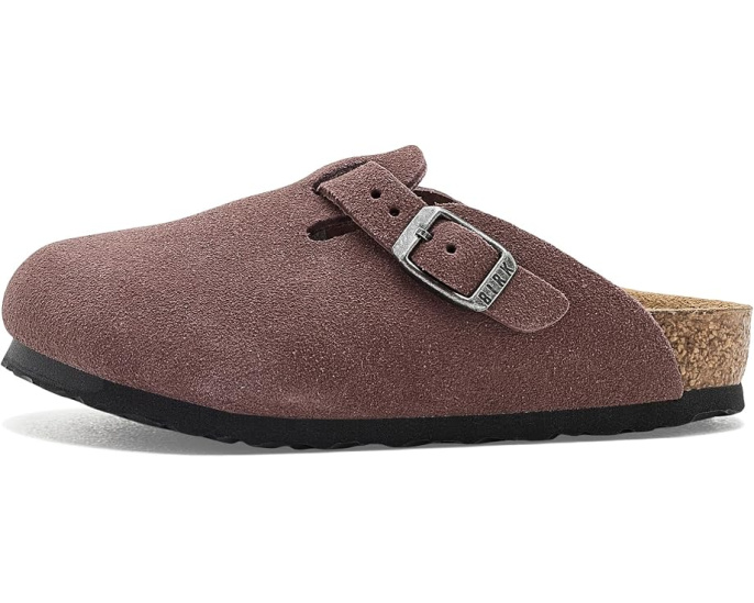 Сабо Birkenstock Boston из замши для детей