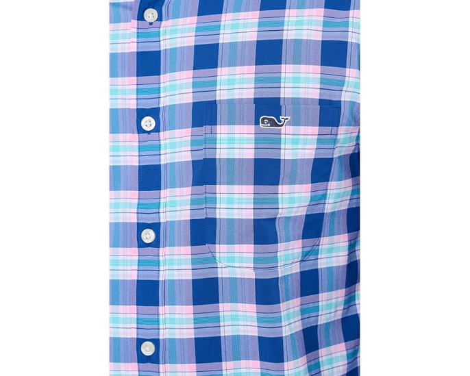 Рубашка Vineyard Vines из ультралегкой ткани в клетку Coconut Key