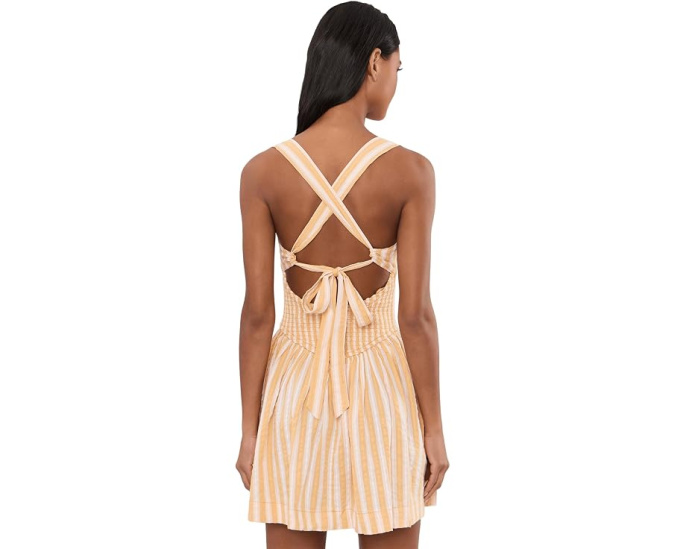 Мини-платье Laurel Plaid от Free People с квадратным вырезом