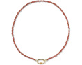 Kendra Scott ожерелье Emery Beaded Strand с бусинами из золота и черного агата