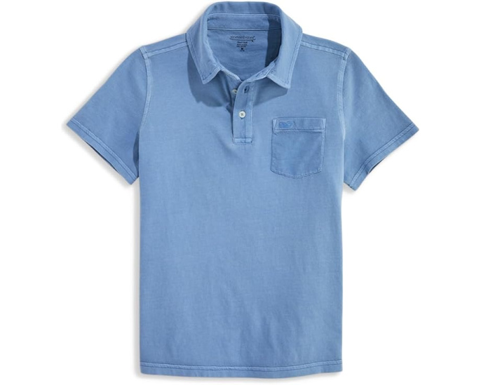 Детская поло vineyard vines Surf Garment Dye с карманом для повседневного стиля