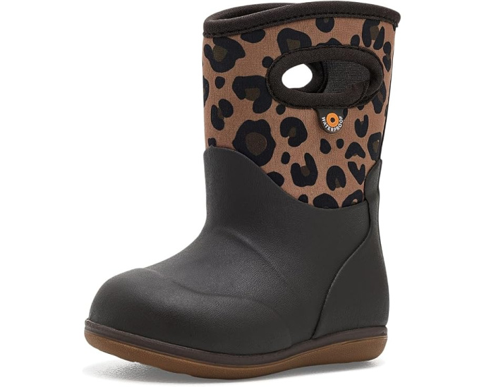 Детские водонепроницаемые сапоги Bogs Classic Leopard