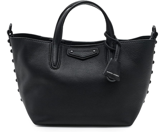 Сумка тоут Rebecca Minkoff Riley SM из соломки на цепочке