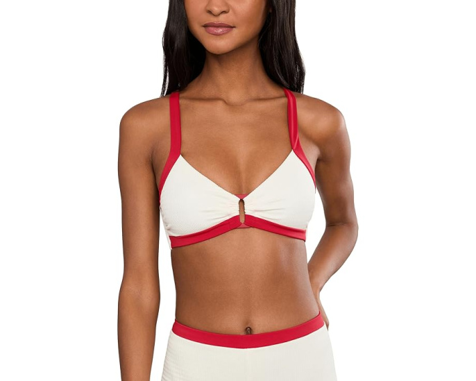 Бралетт Bandwave Multi Fit Trim Front Seafolly в полоску