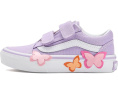 Детские кеды Vans Kids Old Skool V Butterfly на липучке с бабочкой