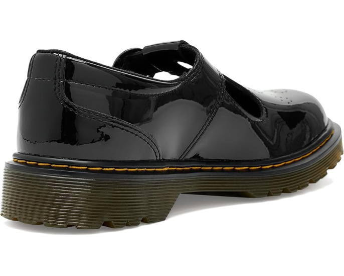 Туфли T-bar Dr. Martens Polley II Y для детей с перфорацией