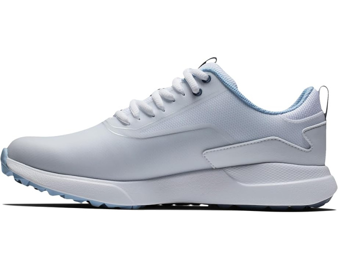 Гольф туфли FootJoy FJ Perfoma в бело-голубом цвете