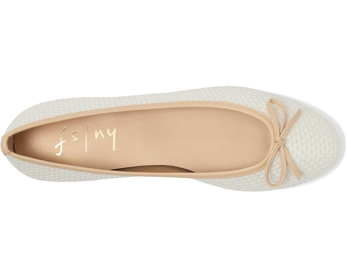 Балетки French Sole Marge из конопляного полотна с бантом и стелькой EVA