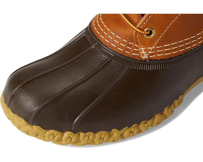 Водонепроницаемые ботинки L.L.Bean Bean Boot 8 из цельной кожи с цепным протектором