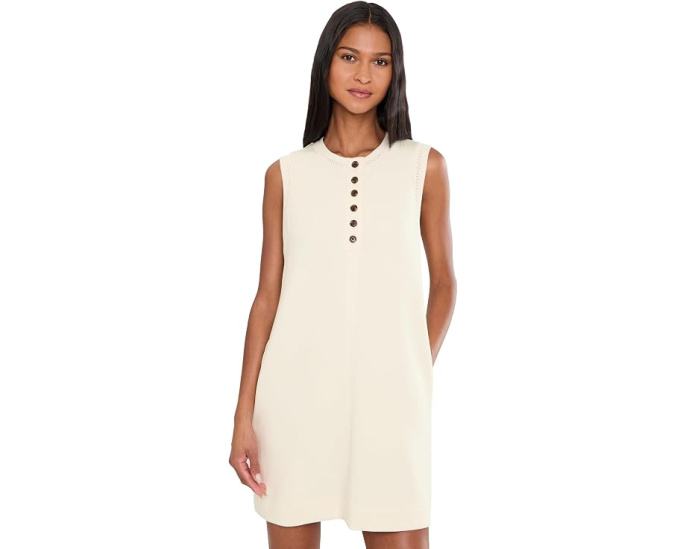 Varley мини-платье Elba Tank Mini Dress белого цвета