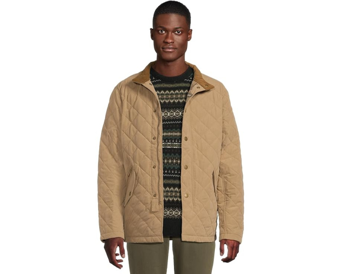 Куртка Barbour Shoveler Quilted стеганая с капюшоном и множеством карманов