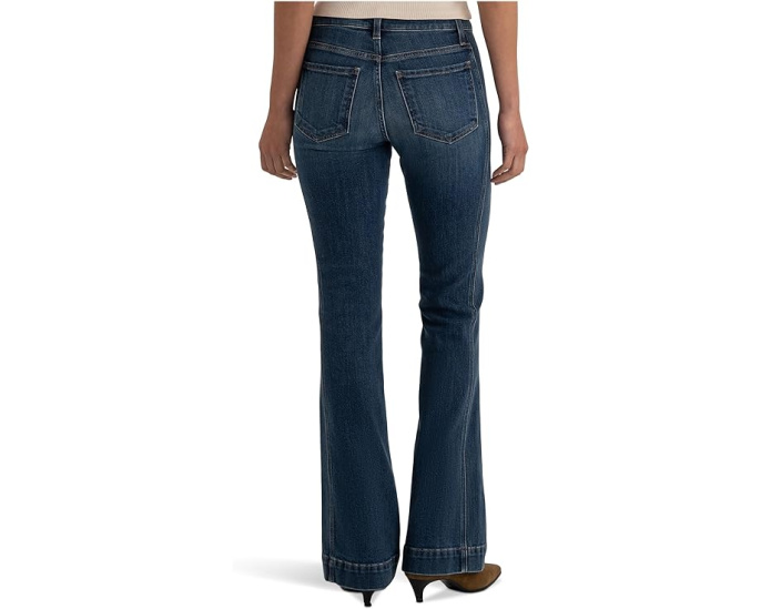 Джинсы-ботильоны KUT from the Kloth Natalie High-rise Bootcut с широким подолом