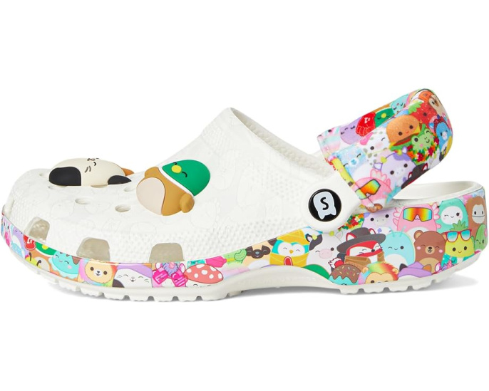 Клоги Squishmallows Classic от Crocs с принтом