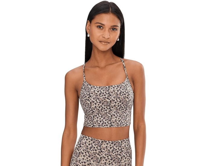 Varley спортивный бра Freesoft Harley Bralette с леопардовым принтом