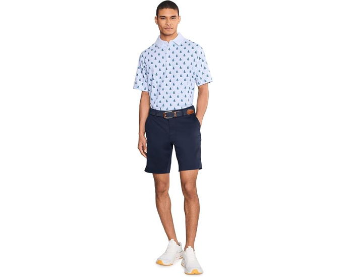 Callaway поло Sailboat Sunset Geo Print с принтом