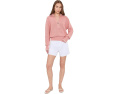 Varley вязаный свитер Morwenna 1/2 Zip Knit c половинной молнией розовый