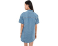 Blank NYC платье Easy Goer Denim Dress из денима с короткими рукавами