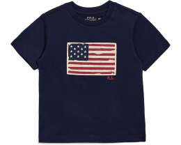 Детская футболка Polo Ralph Lauren Kids Flag Cotton с аппликацией флага