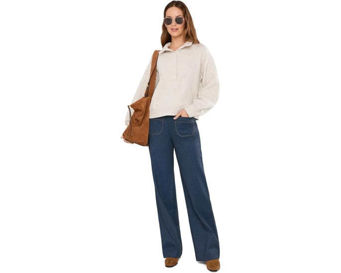 Брюки Sanctuary Marine Knit с прямым кроем и поясом