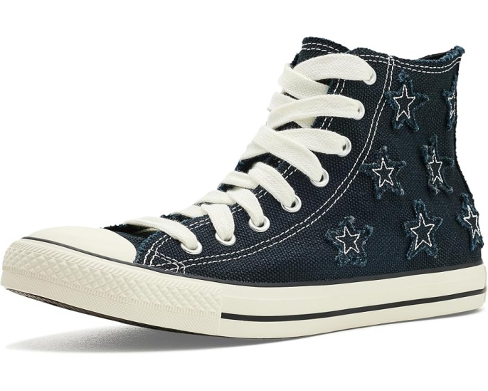 Кеды Converse Chuck Taylor All Star с потертыми звездами высокая посадка
