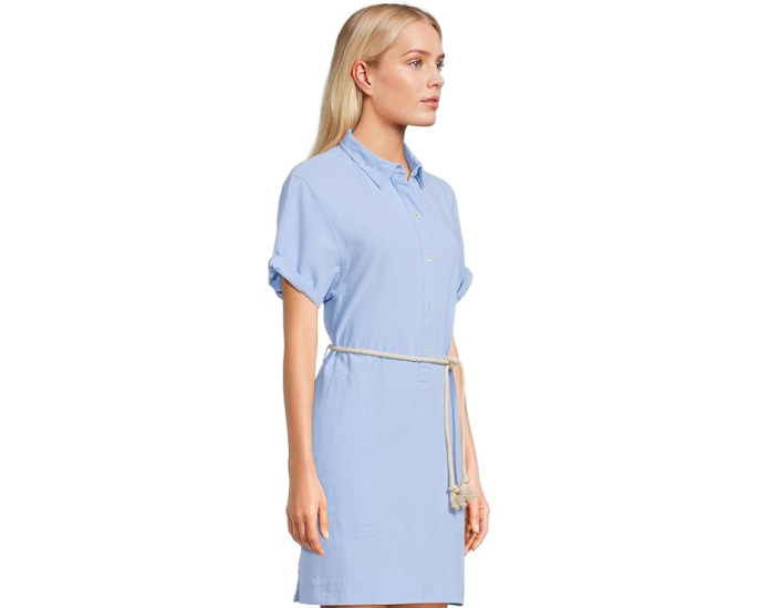 Платье-рубашка Half Placket с коротким рукавом от Lilla P