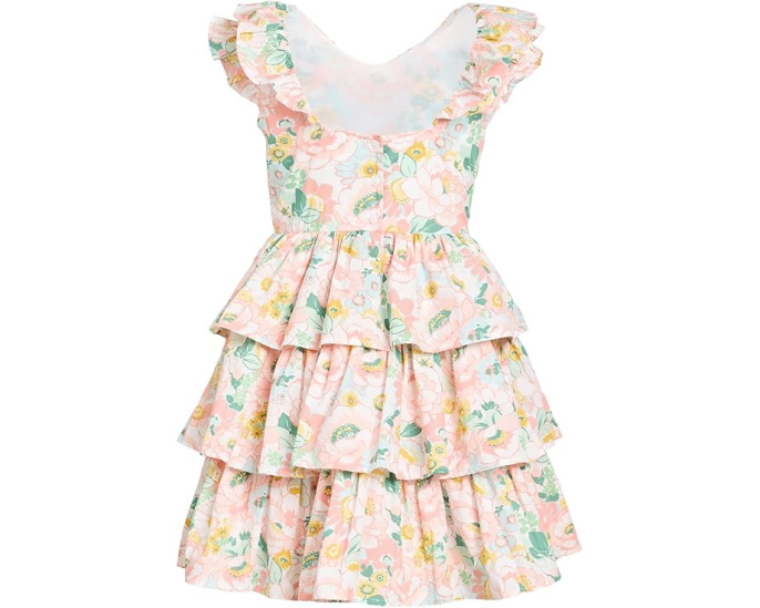 Janie and Jack Floral Tiered Dress разноцветное платье для девочек