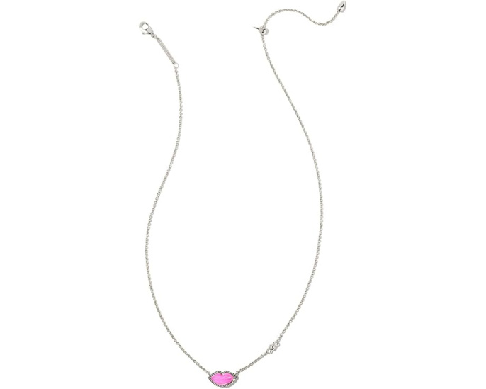 Kendra Scott Lips Pendant Necklace кулон в виде губ из золота с красным опалом