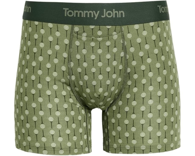Боксеры Tommy John Second Skin Modal 4 дюйма (10.16 см) с рисунком и ластовицей
