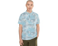 Поло Tommy Bahama Costa Wave Fiore Fronds с принтом Саксония Блю