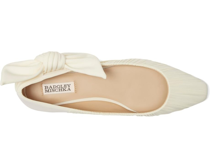 Балетки Badgley Mischka Valyn с большим бантом и круглым носком