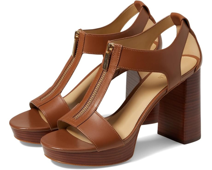 Босоножки MICHAEL Michael Kors Berkley Mid на платформе с молнией спереди